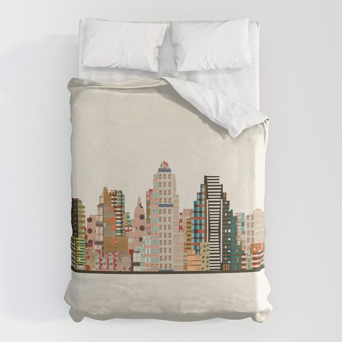 austin skyline Duvet Cover Gallery Image 6