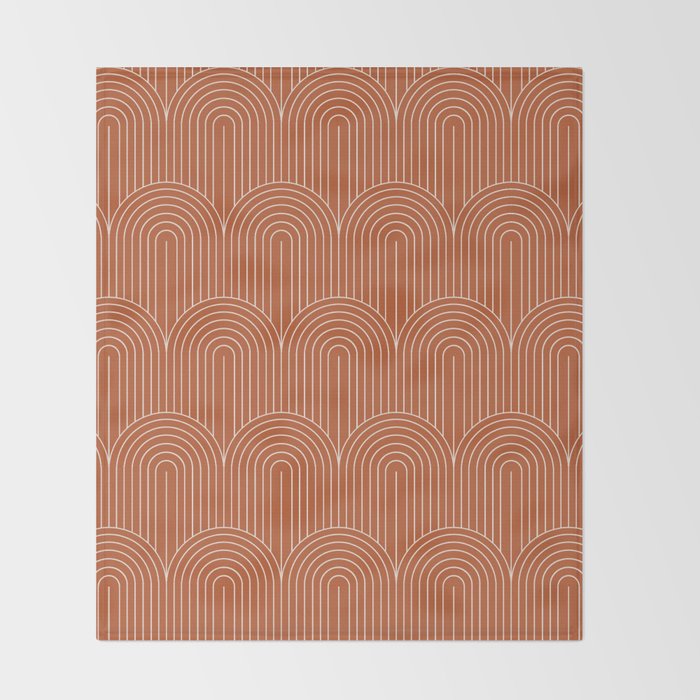 Art Deco Arch Pattern XI Throw Blanket Gallery Image 2