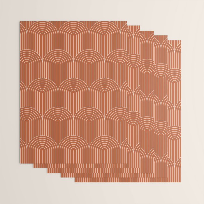 Art Deco Arch Pattern XI Wrapping Paper Gallery Image 3