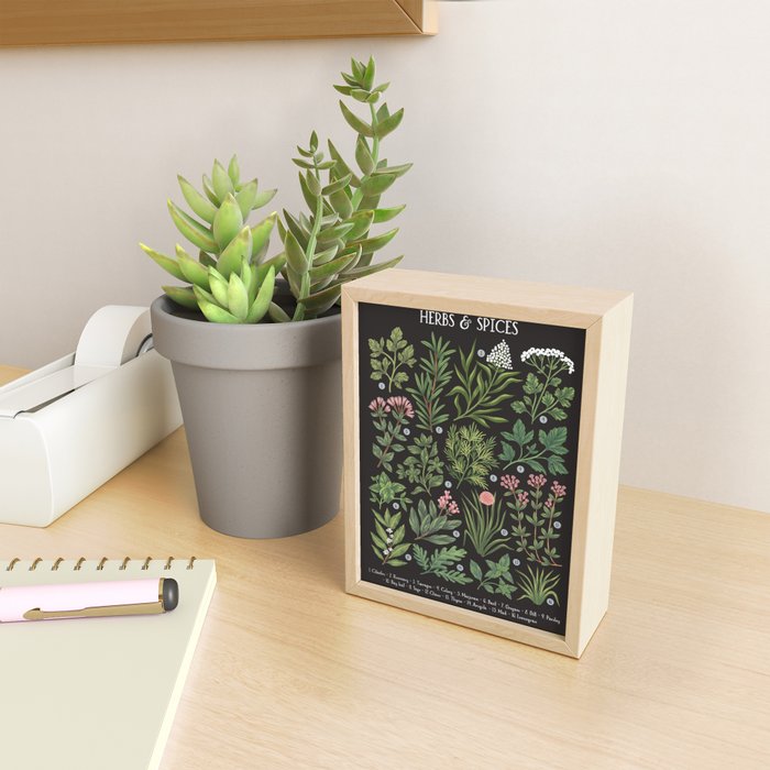 Herbs & Spices - dark Mini Art Print Gallery Image 2