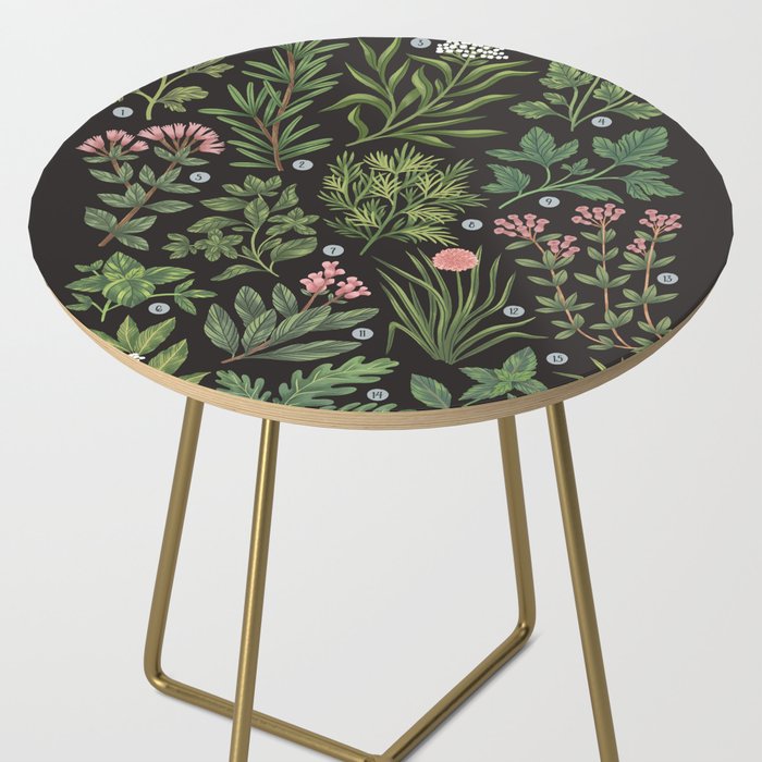 Herbs & Spices - dark Side Table Gallery Image 2