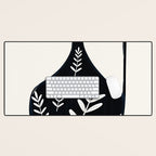 Minimal Abstract Art Vase 21 Desk Mat Gallery Image 1