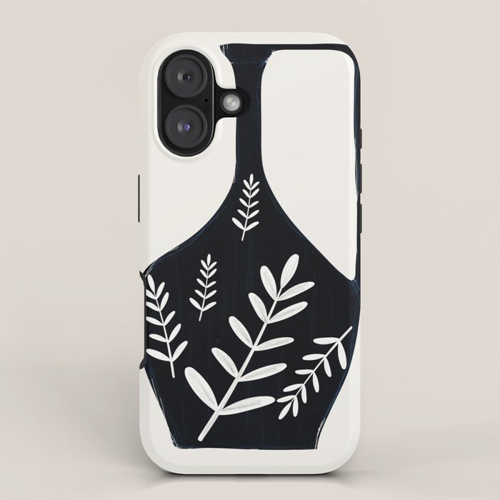 Minimal Abstract Art Vase 21 iPhone Case Gallery Image 1