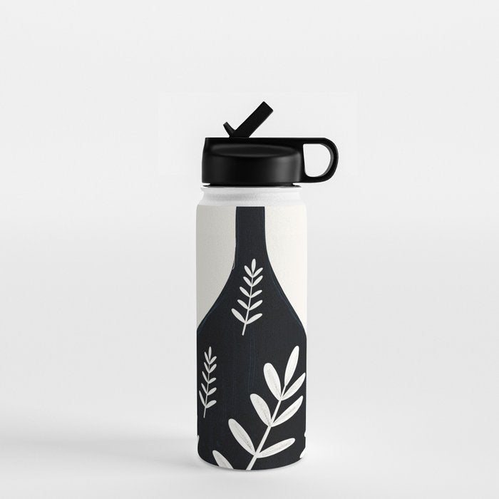 Minimal Abstract Art Vase 21 Water Bottle Gallery Image 1