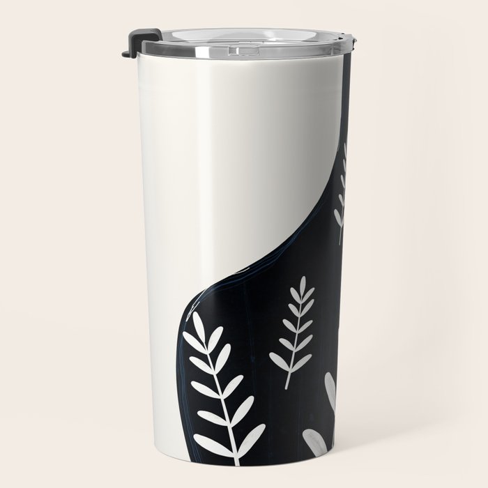 Minimal Abstract Art Vase 21 Travel Mug Gallery Image 3
