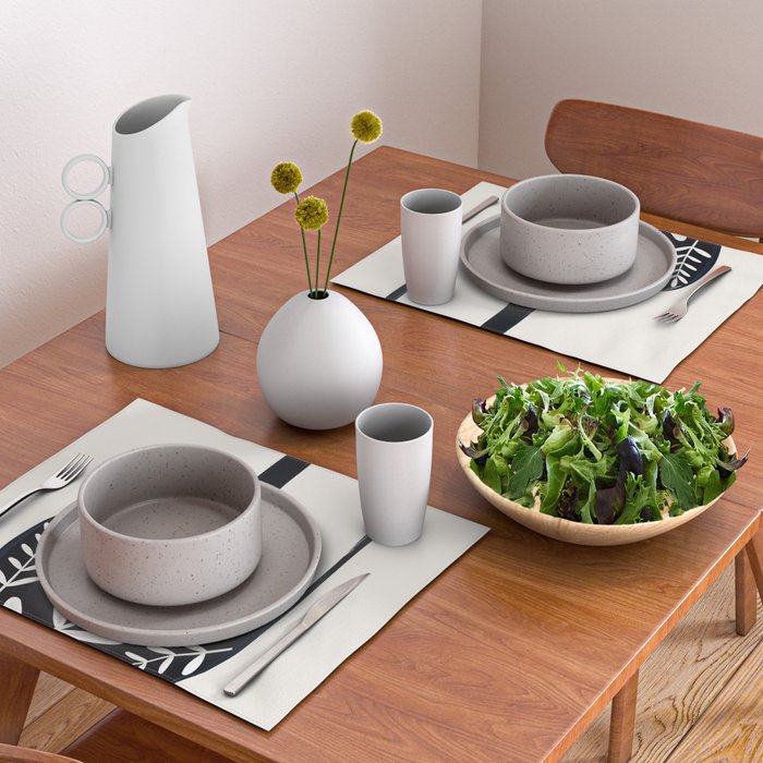 Minimal Abstract Art Vase 21 Placemat Gallery Image 2