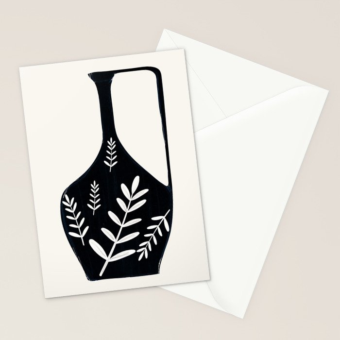 Minimal Abstract Art Vase 21 Stationery Card Gallery Image 2