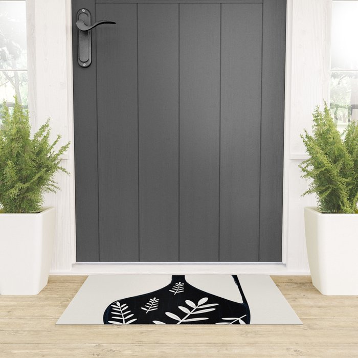 Minimal Abstract Art Vase 21 Welcome Mat Gallery Image 3