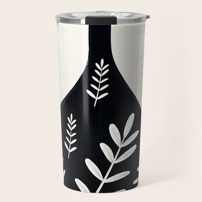 Minimal Abstract Art Vase 21 Travel Mug Gallery Image 1