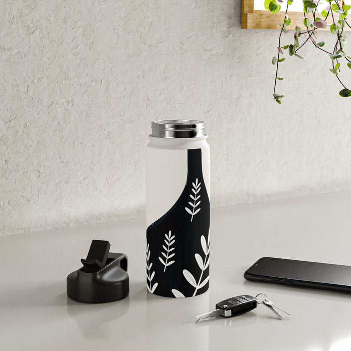 Minimal Abstract Art Vase 21 Water Bottle Gallery Image 4