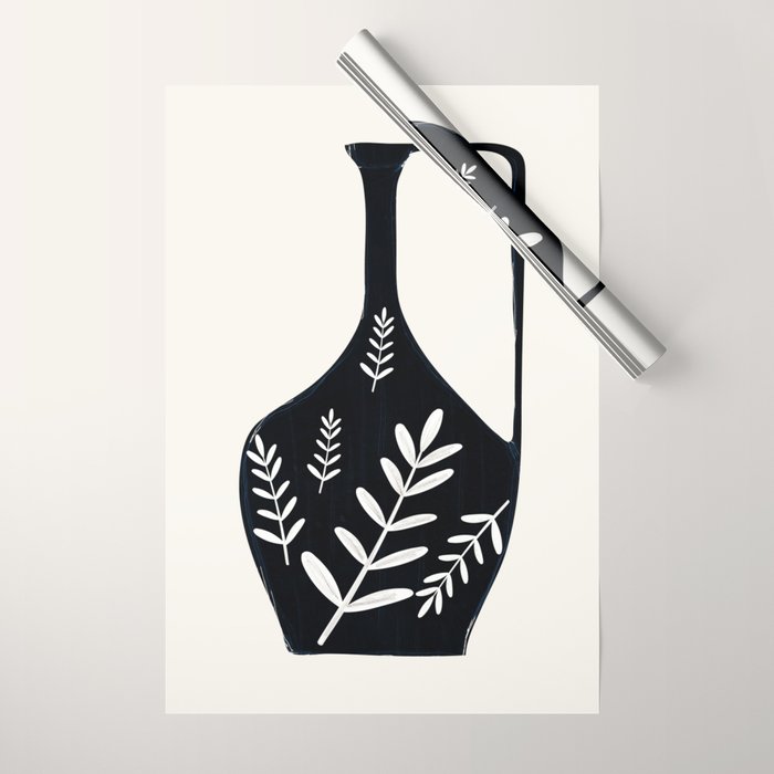 Minimal Abstract Art Vase 21 Wrapping Paper Gallery Image 1