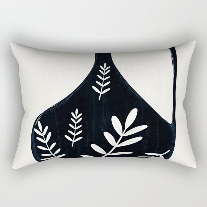 Minimal Abstract Art Vase 21 Rectangular Pillow Gallery Image 2