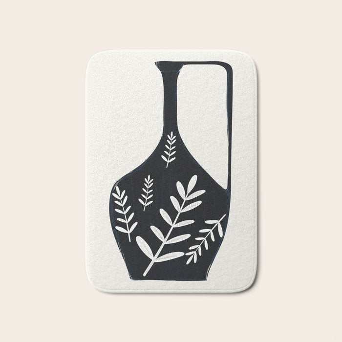 Minimal Abstract Art Vase 21 Bath Mat Gallery Image 1
