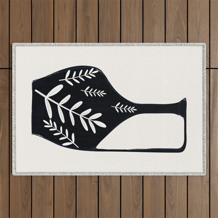 Minimal Abstract Art Vase 21 Outdoor Rug Gallery Image 1