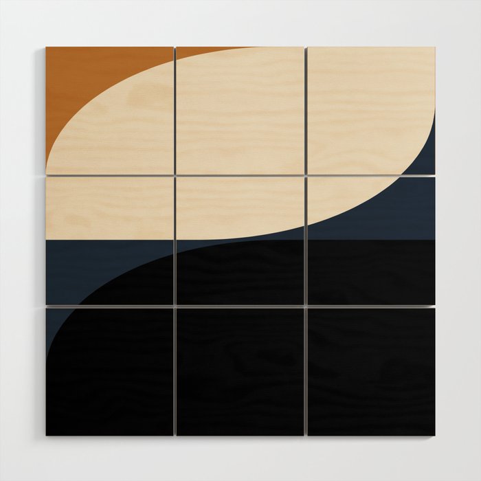 Almond Abstract II Wood Wall Art Gallery Image 1