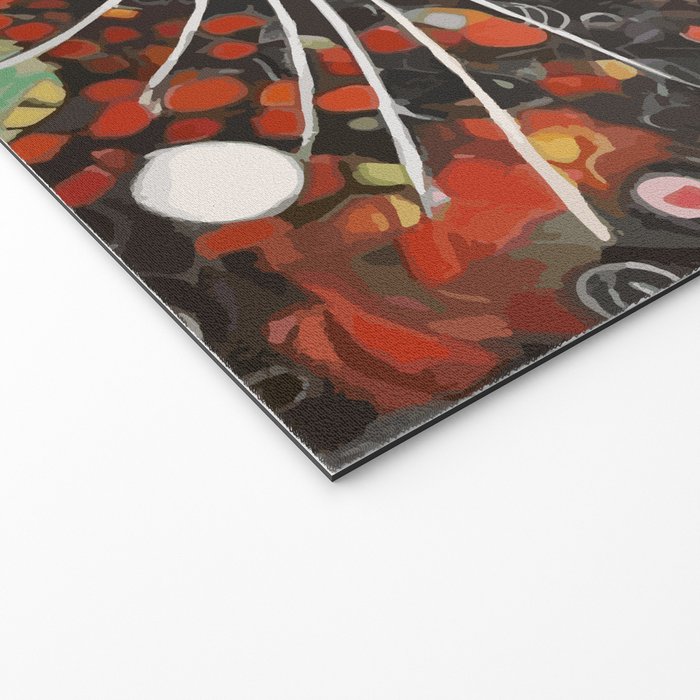 Gustav Klimt Style Cat with Magnificent Whiskers Welcome Mat Gallery Image 2