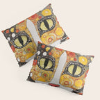 Gustav Klimt Style Cat with Magnificent Whiskers Pillow Sham Gallery Image 3
