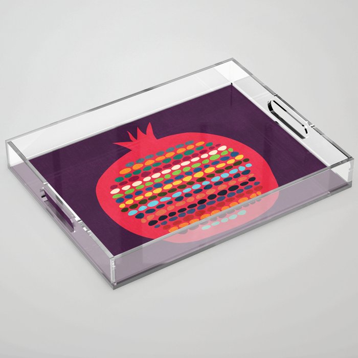 Pomegranate Acrylic Tray Gallery Image 1