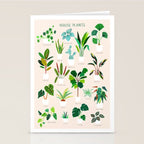 House Plants on Pink Stationery Card Gallery Image 2