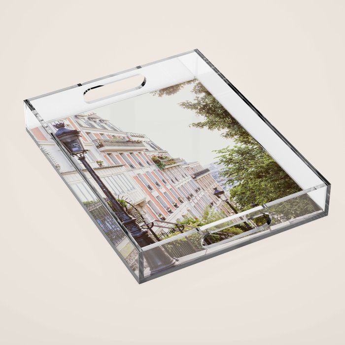 Montmartre Stairs - Paris Travel Photography Acrylic Tray Gallery Image 1