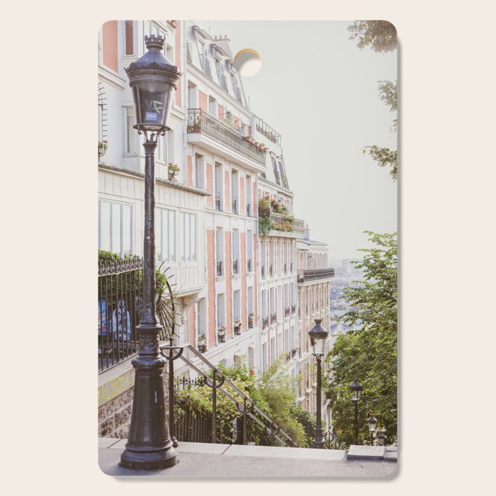 Montmartre Stairs - Paris Travel Photography Cutting Board Gallery Image 1