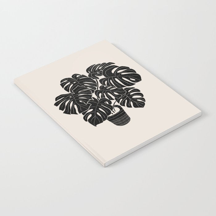 Black & White Plants / Monstera Deliciosa Notebook Gallery Image 2