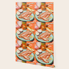 Food Illustration /Plate with Bacon Wallpaper Gallery Image 2