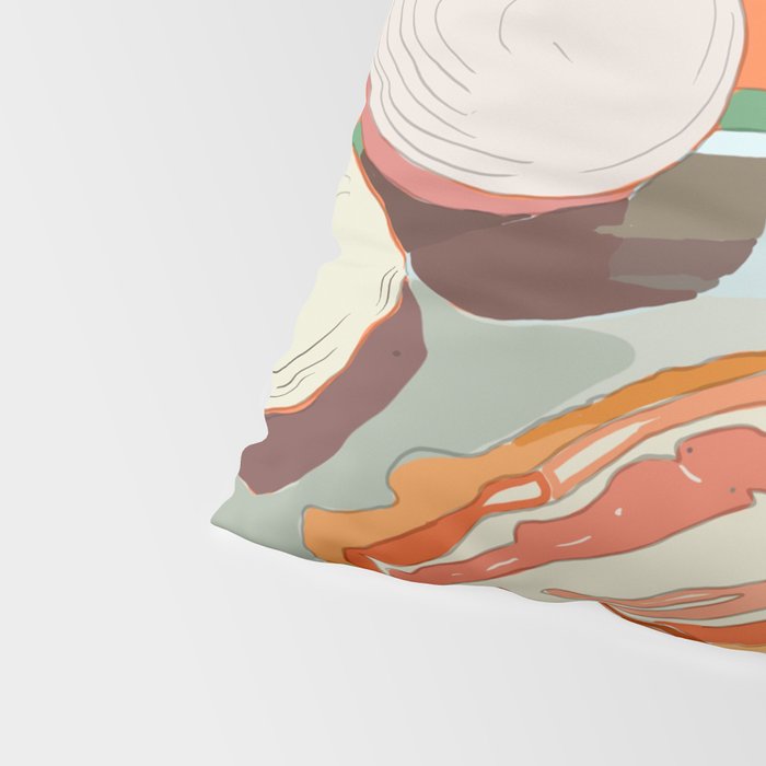 Food Illustration /Plate with Bacon Pillow Sham Gallery Image 4