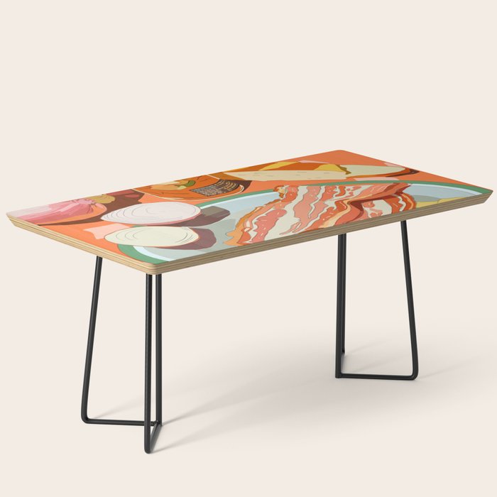 Food Illustration /Plate with Bacon Coffee Table Gallery Image 1