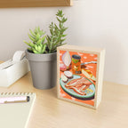 Food Illustration /Plate with Bacon Mini Art Print Gallery Image 2