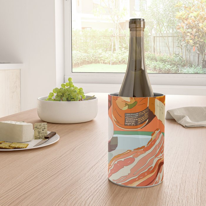 Food Illustration /Plate with Bacon Wine Chiller Gallery Image 4