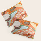 Food Illustration /Plate with Bacon Pillow Sham Gallery Image 3