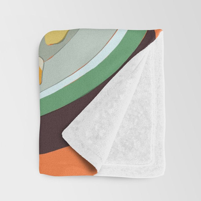 Food Illustration /Plate with Bacon Throw Blanket Gallery Image 3