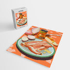 Food Illustration /Plate with Bacon Jigsaw Puzzle Gallery Image 2