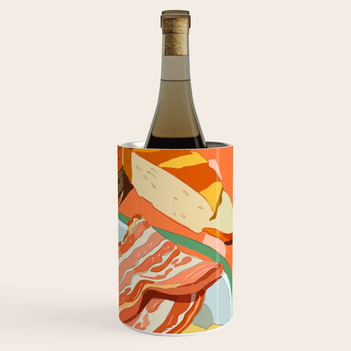 Food Illustration /Plate with Bacon Wine Chiller Gallery Image 3