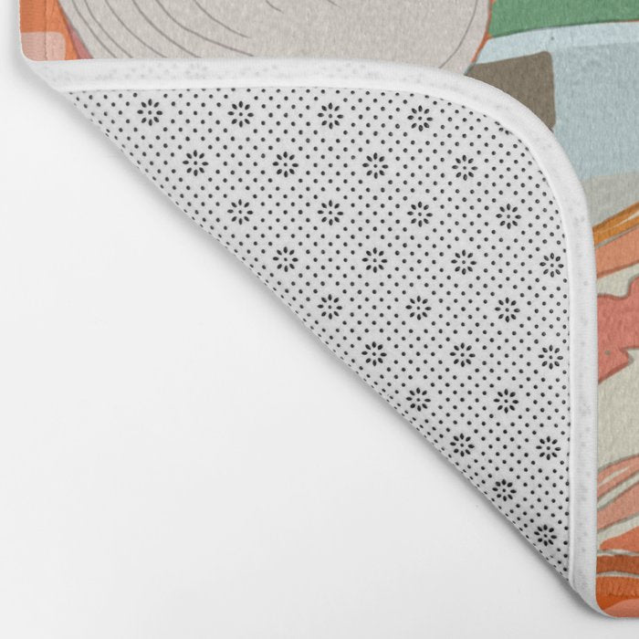 Food Illustration /Plate with Bacon Bath Mat Gallery Image 2