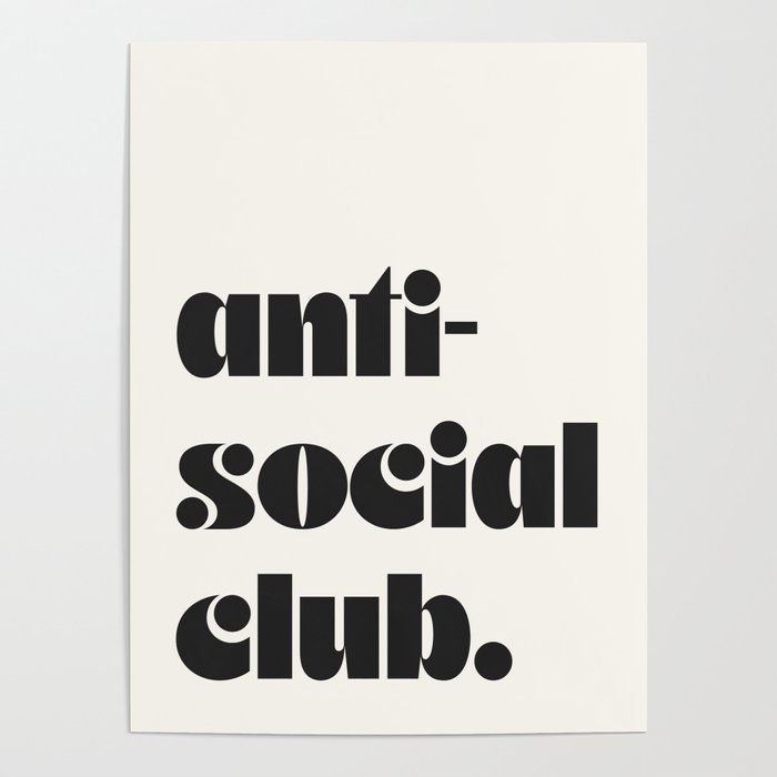 antisocial club Poster Gallery Image 4