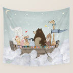 cloud sailers Wall Tapestry Gallery Image 4