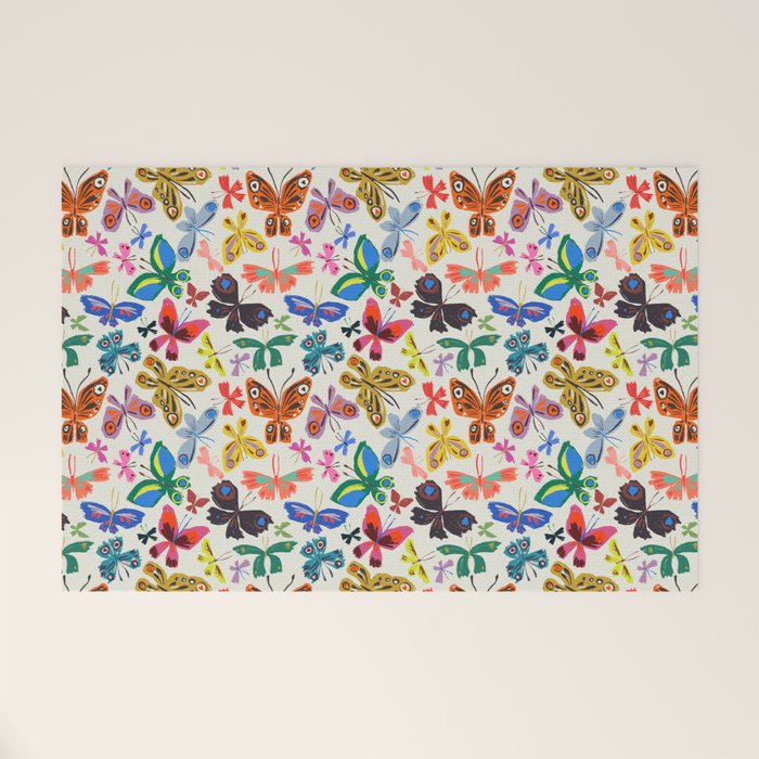 Exist To Be Happy Welcome Mat Gallery Image 1