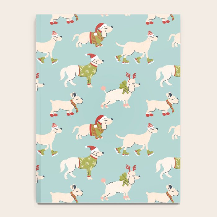 Retro Christmas - Winter Dogs Notebook Gallery Image 4