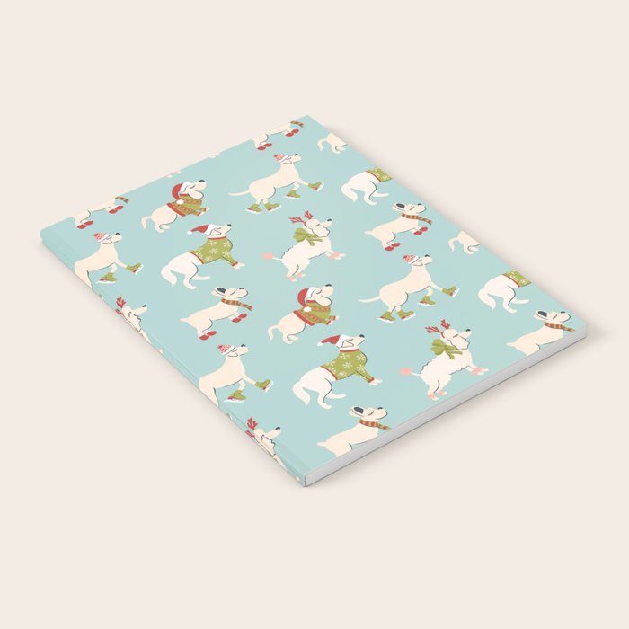 Retro Christmas - Winter Dogs Notebook Gallery Image 2