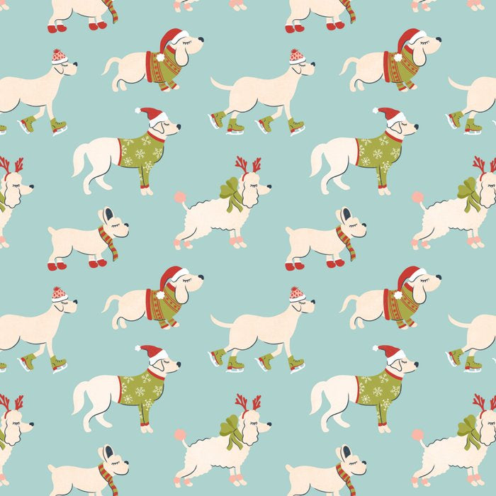 Retro Christmas - Winter Dogs Coffee Mug Gallery Image 2