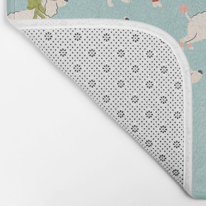 Retro Christmas - Winter Dogs Bath Mat Gallery Image 2