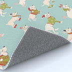 Retro Christmas - Winter Dogs Rug Gallery Image 4