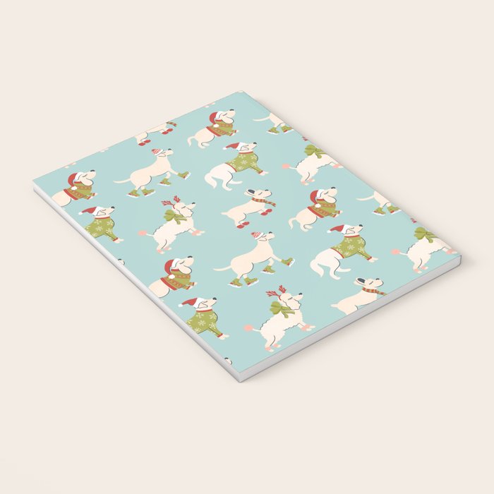 Retro Christmas - Winter Dogs Notebook Gallery Image 3