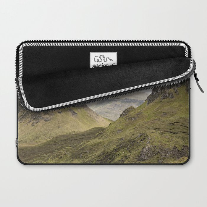 Quiraing Landscape | Nature Travel Photography Art Print | Isle of Skye in Scotland Laptop Sleeve Gallery Image 2