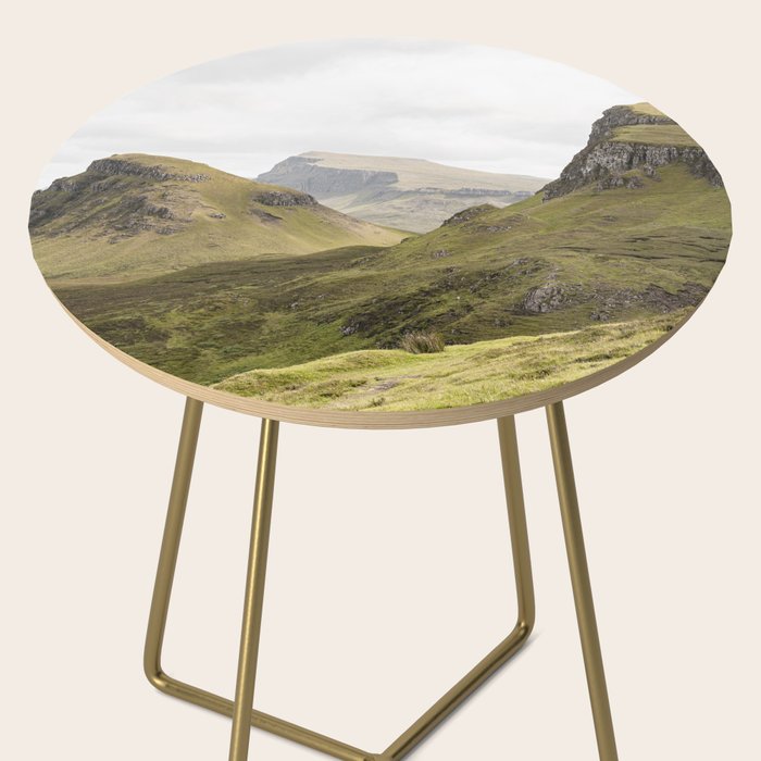 Quiraing Landscape | Nature Travel Photography Art Print | Isle of Skye in Scotland Side Table Gallery Image 2