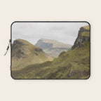 Quiraing Landscape | Nature Travel Photography Art Print | Isle of Skye in Scotland Laptop Sleeve Gallery Image 1
