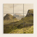 Quiraing Landscape | Nature Travel Photography Art Print | Isle of Skye in Scotland Wood Wall Art Gallery Image 1