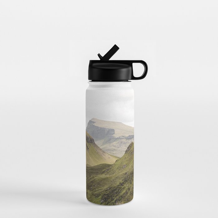Quiraing Landscape | Nature Travel Photography Art Print | Isle of Skye in Scotland Water Bottle Gallery Image 1